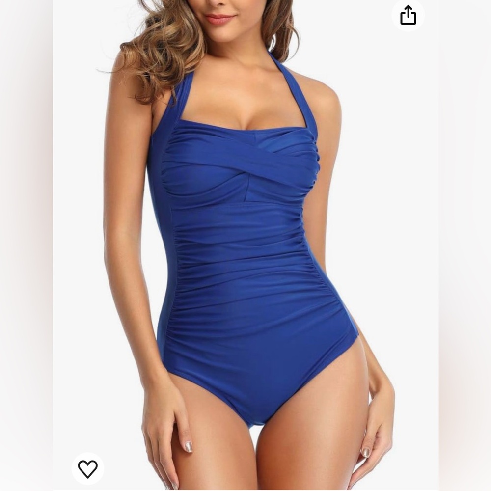 Smismivo Tummy Control Swimwear Halter One Piece